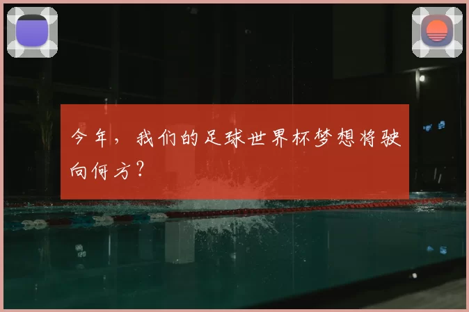 今年,我们的足球世界杯梦想将驶向何方?